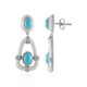 Sleeping Beauty Turquoise Silver Earrings