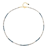 Blue Diamond Silver Necklace