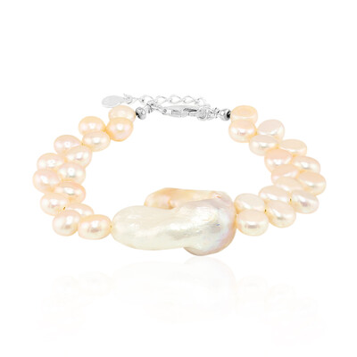 Keshi pearl Silver Bracelet (TPC)