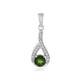 Russian Diopside Silver Pendant