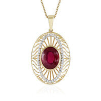 9K Madagascar Ruby Gold Necklace (Ornaments by de Melo)