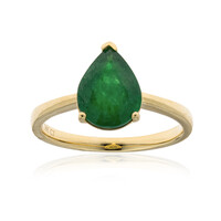 18K AAA Zambian Emerald Gold Ring (CIRARI)