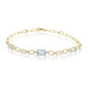 14K AAA Brazilian Aquamarine Gold Bracelet (CIRARI)