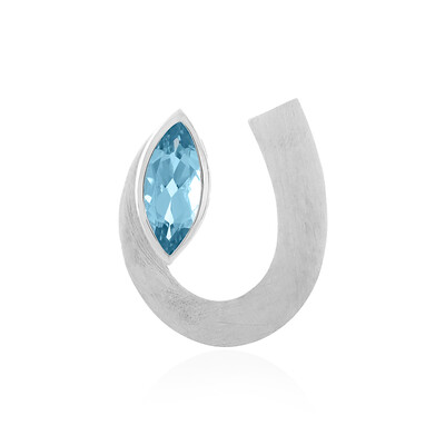 Sky Blue Topaz Silver Pendant (MONOSONO COLLECTION)