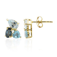 Sky Blue Topaz Silver Earrings