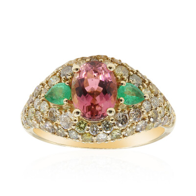 14K Brazilian Pink Tourmaline Gold Ring (CIRARI)