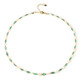 Zambian Emerald Silver Necklace (Riya)