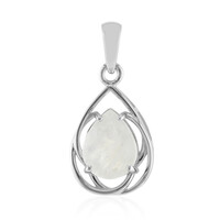 Rainbow Moonstone Silver Pendant