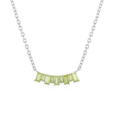 Peridot Silver Necklace