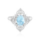 Sky Blue Topaz Silver Ring