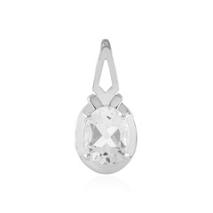 White Topaz Silver Pendant