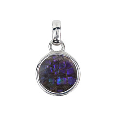 Ammolite Silver Pendant