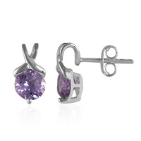 Amethyst Silver Earrings