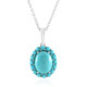 Sleeping Beauty Turquoise Silver Pendant