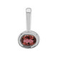 Brazilian Pink Tourmaline Silver Pendant (Pallanova)