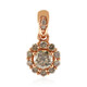 9K VS1 Argyle Rose De France Diamond Gold Pendant (Annette)