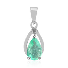 Ethiopian Emerald Silver Pendant