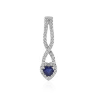 Madagascar Blue Sapphire Silver Pendant