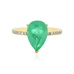 18K Ethiopian Emerald Gold Ring (AMAYANI)