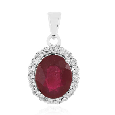 Madagascar Ruby Silver Pendant