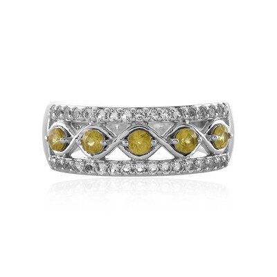 Sphene Silver Ring