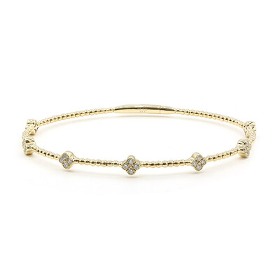 14K I1 (H) Diamond Gold Bangle (CIRARI)