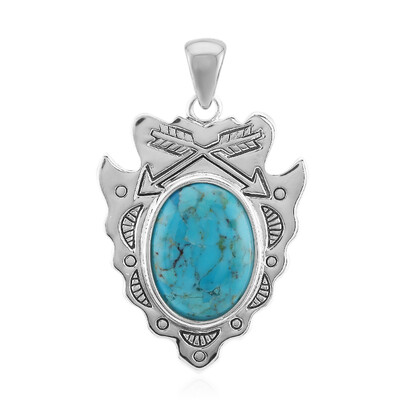 Kingman Blue Mojave Turquoise Silver Pendant (Art of Nature)