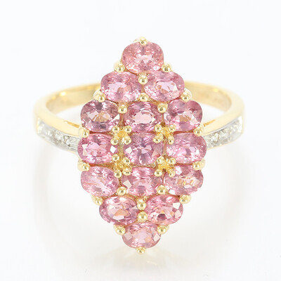 18K Unheated Padparadscha Sapphire Gold Ring (AMAYANI)