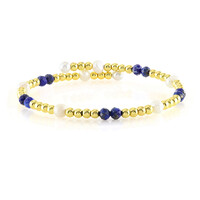 Lapis Lazuli Steel Bangle (Riya)