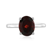 Mozambique Garnet Silver Ring