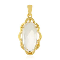 White Quartz Silver Pendant