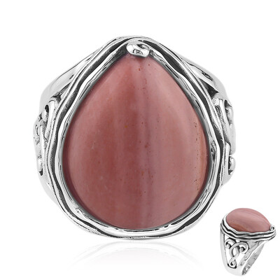 Australian Pink Opal Silver Ring (Art of Nature)