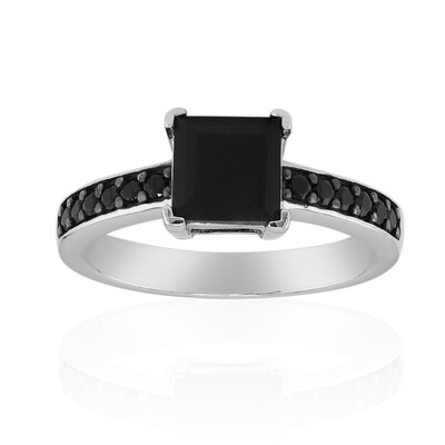 Black Onyx Silver Ring