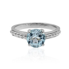 Sky Blue Topaz Silver Ring