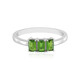 Russian Diopside Silver Ring