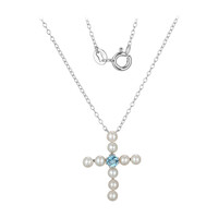 Swiss Blue Topaz Silver Necklace