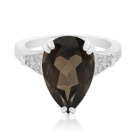 Smoky Quartz Silver Ring