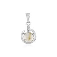 Rutile Quartz Silver Pendant