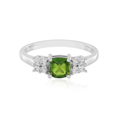 Russian Diopside Silver Ring