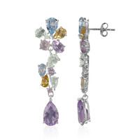 Bolivian Amethyst Silver Earrings