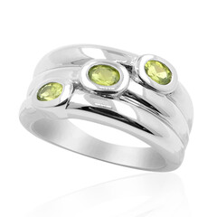 Idocrase Silver Ring