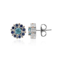 Ratanakiri Zircon Silver Earrings (Dallas Prince Designs)