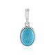 Sleeping Beauty Turquoise Silver Pendant