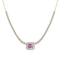 9K AAA Kunzite Gold Necklace (de Melo)