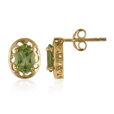 Peridot Silver Earrings