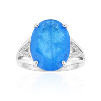 Azur Blue Quartz Silver Ring