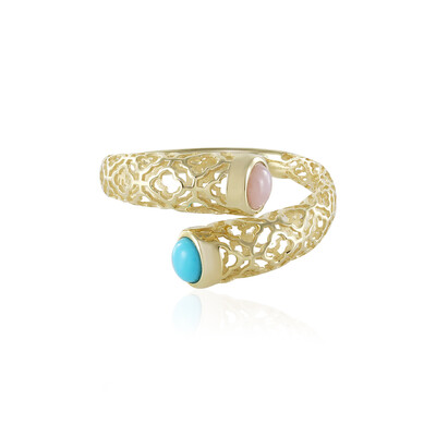 9K Sleeping Beauty Turquoise Gold Ring (Ornaments by de Melo)