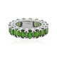 Russian Diopside Silver Ring