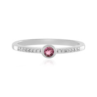 Nigerian Pink Tourmaline Silver Ring