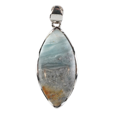 Pacific Chalcedony Silver Pendant